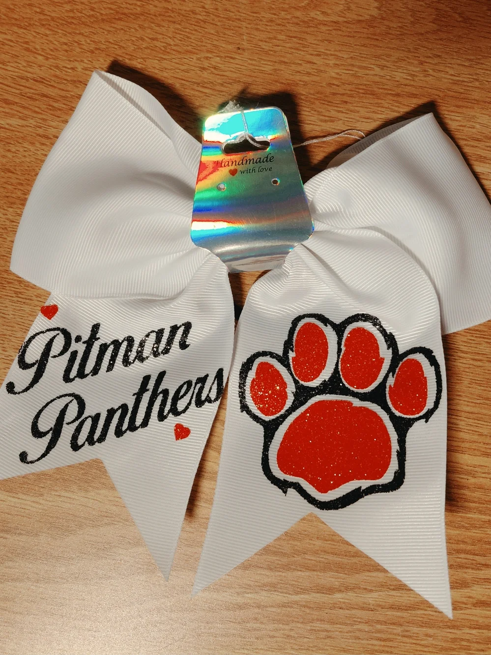 School Spirit 8 Inch Cheer Bows With School Name Mascots Personalized